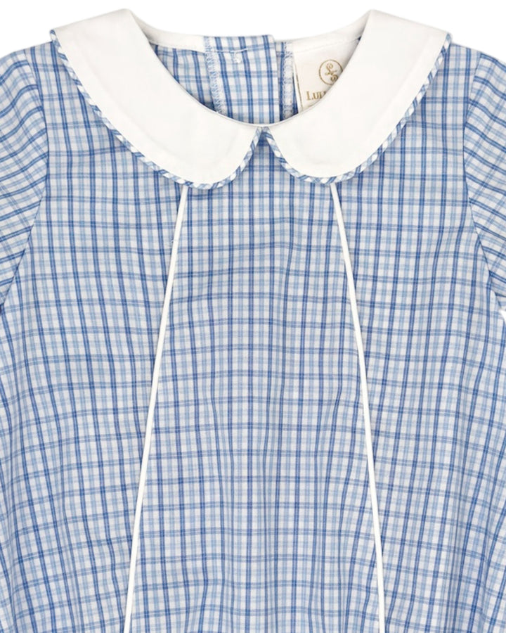Adams Boy's Bubble in Billings Blue Plaid, That Store, close up