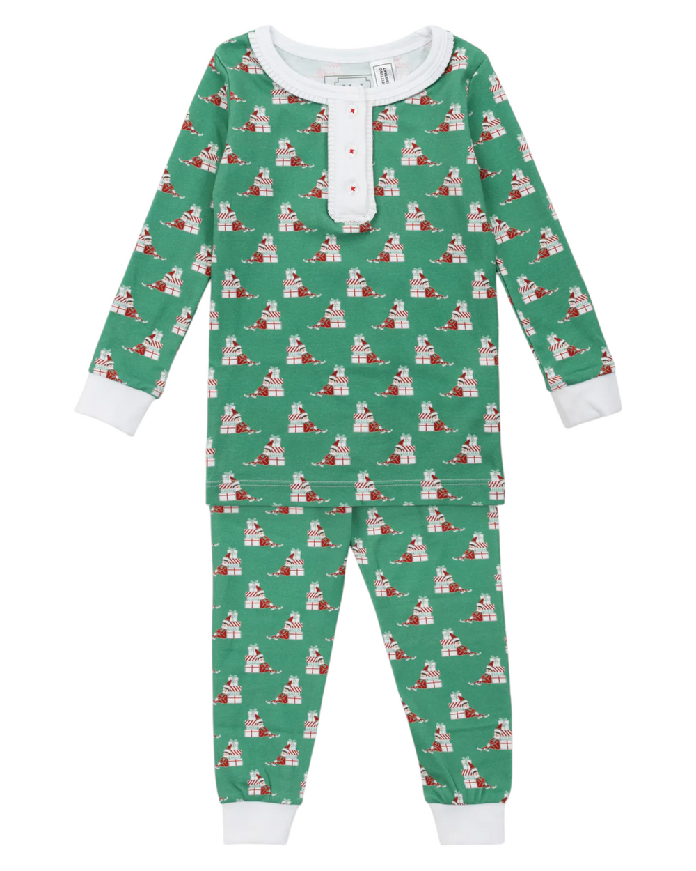 Alden Girls' Pajama Pant Set - Santa's Helper, Shop That Store