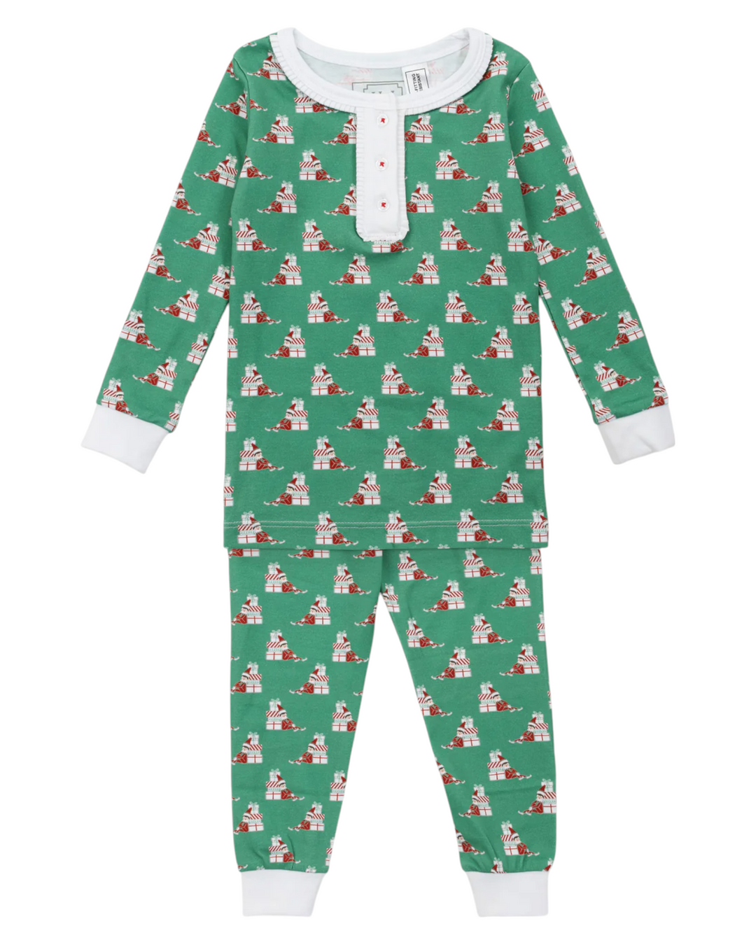 Alden Girls' Pajama Pant Set - Santa's Helper, Shop That Store