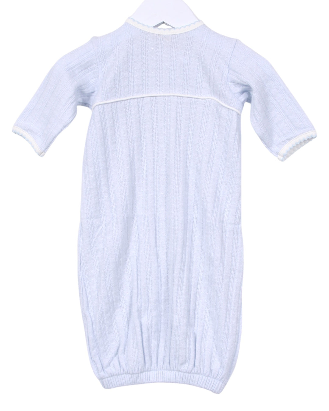 Baby romper with short sleeves on a white background