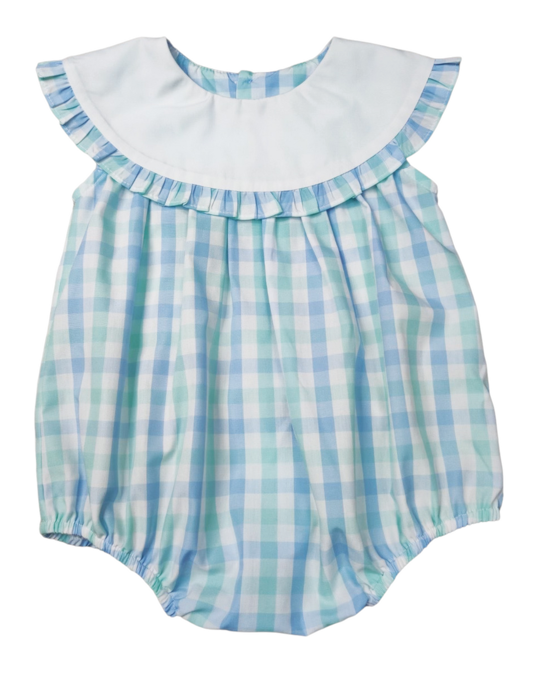 Aqua Plaid Girls Bubble, That Store, front