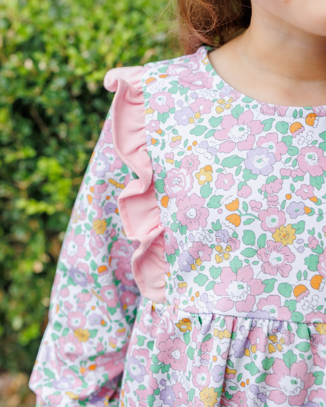 Autumn Blooms Pink Girls Bubble