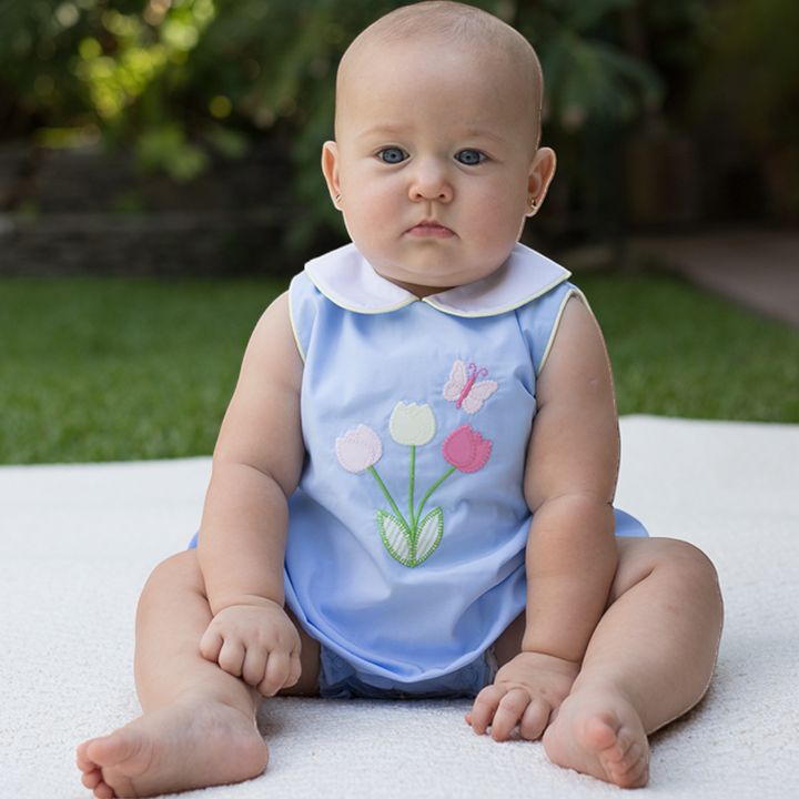 Garden of Tulips Blue Bubble, child