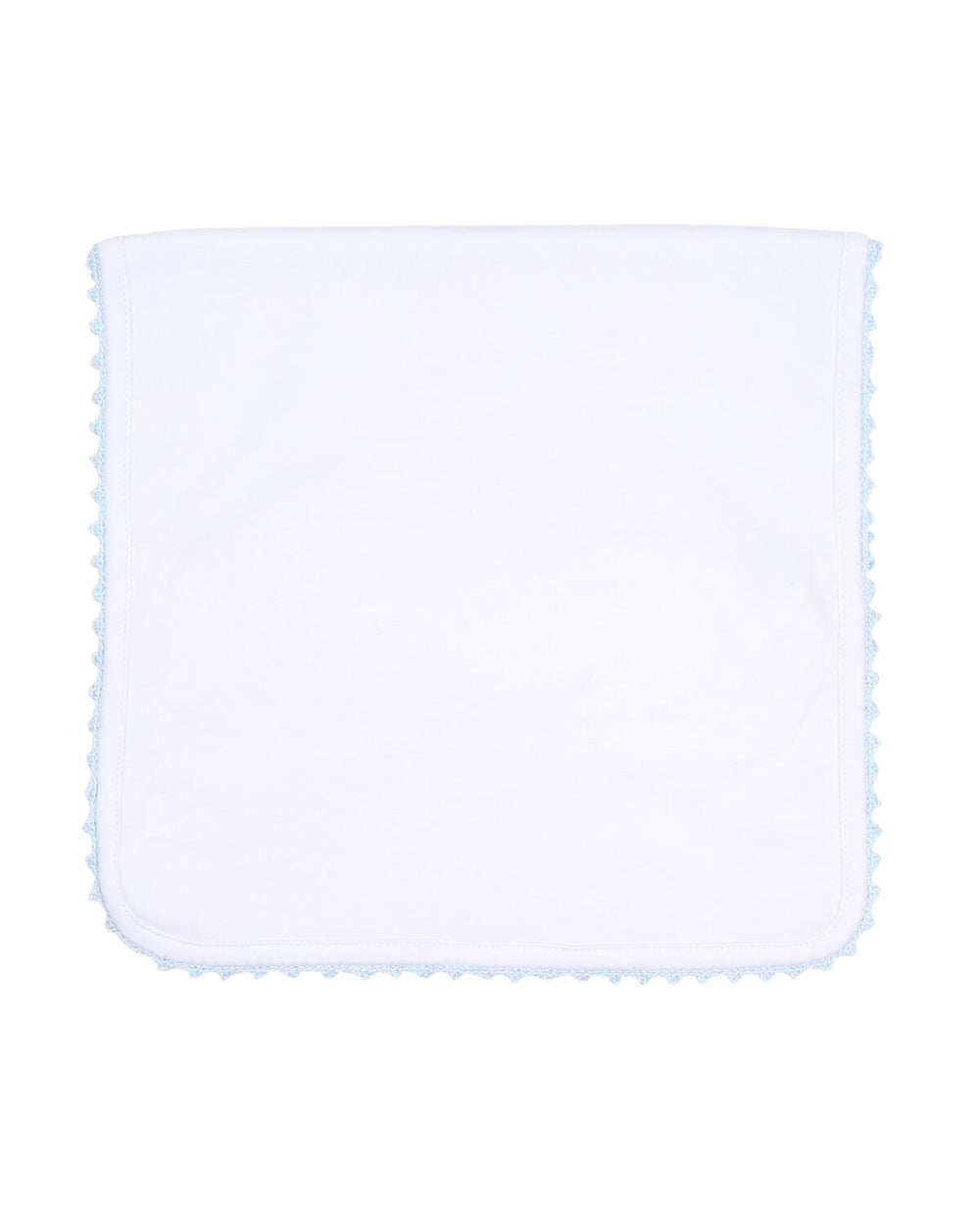 White square swatch on a white background