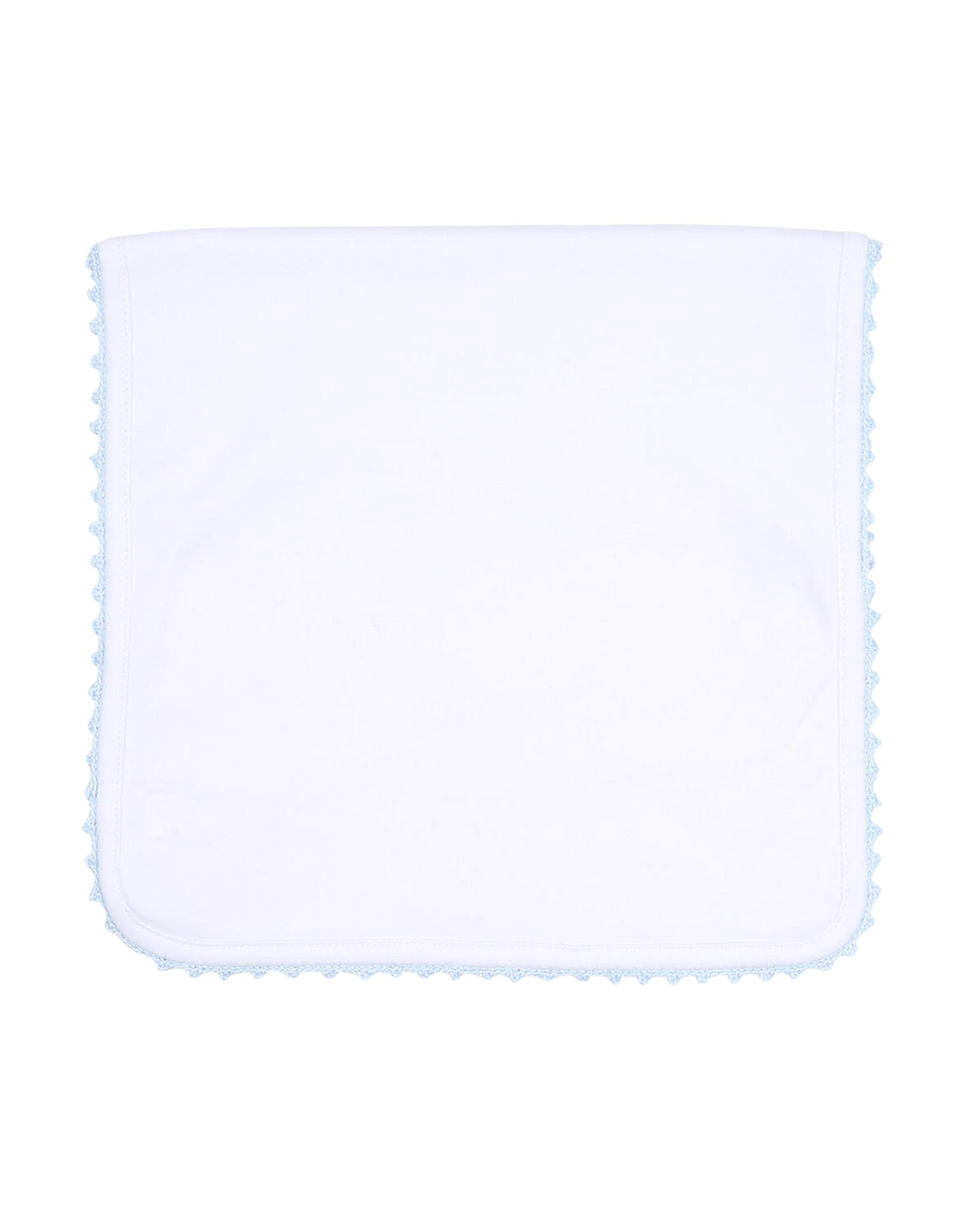 White square swatch on a white background