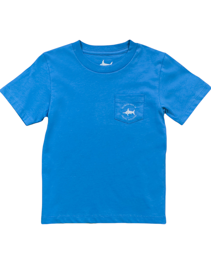 Bahama Sailboat Blue Boys Graphic Tee, That Store, front 2
