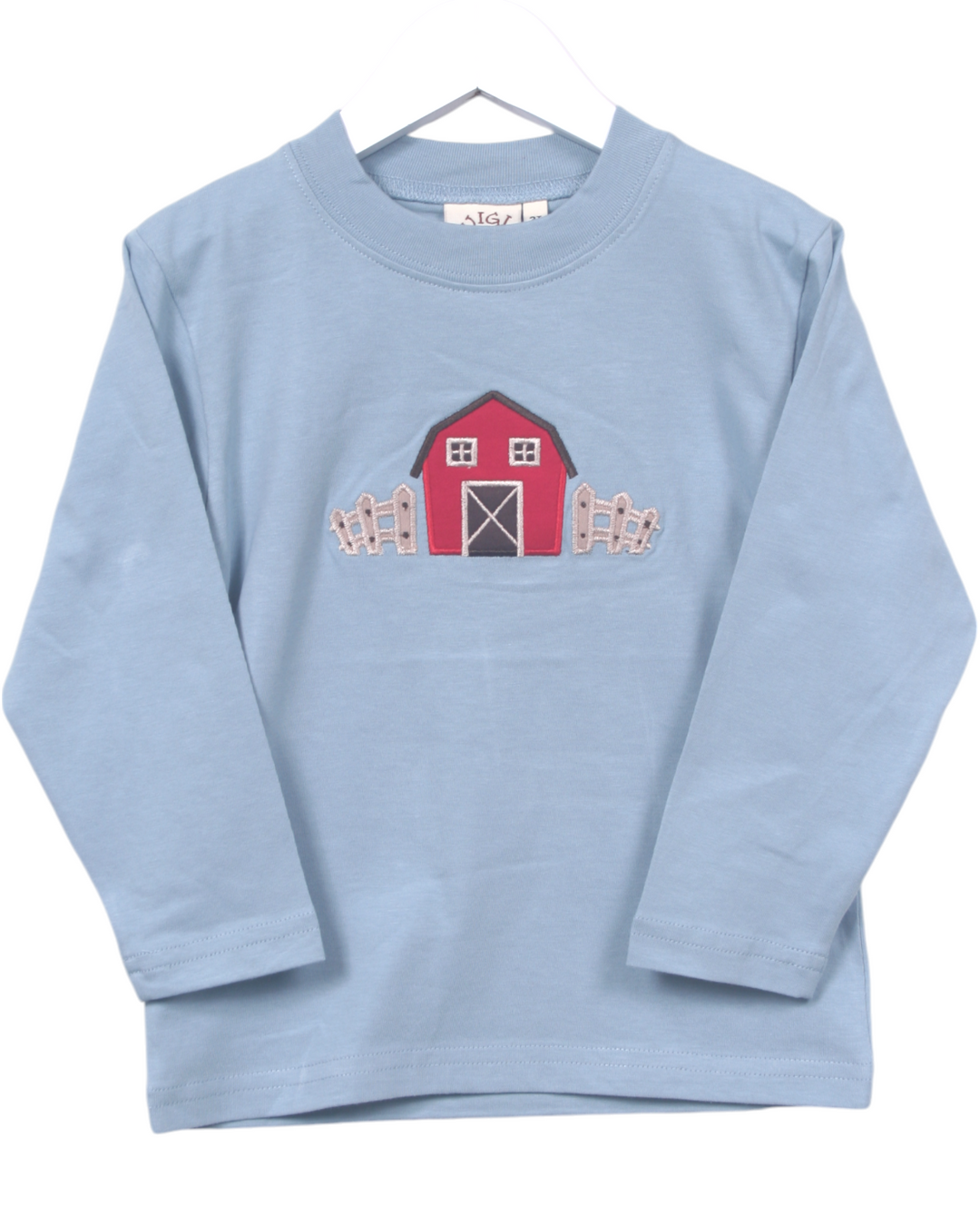Barn Applique LS Boys Light Steel Tee, Shop That Store