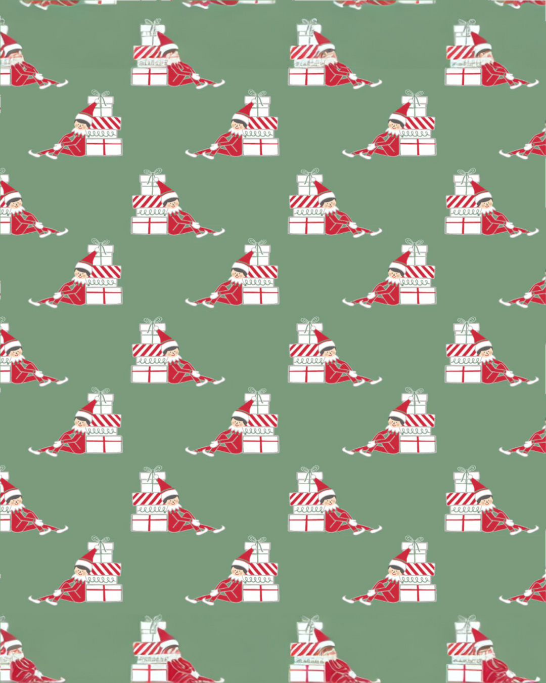 Beckett Boys' Hangout Pant - Santa's Helper, fabric