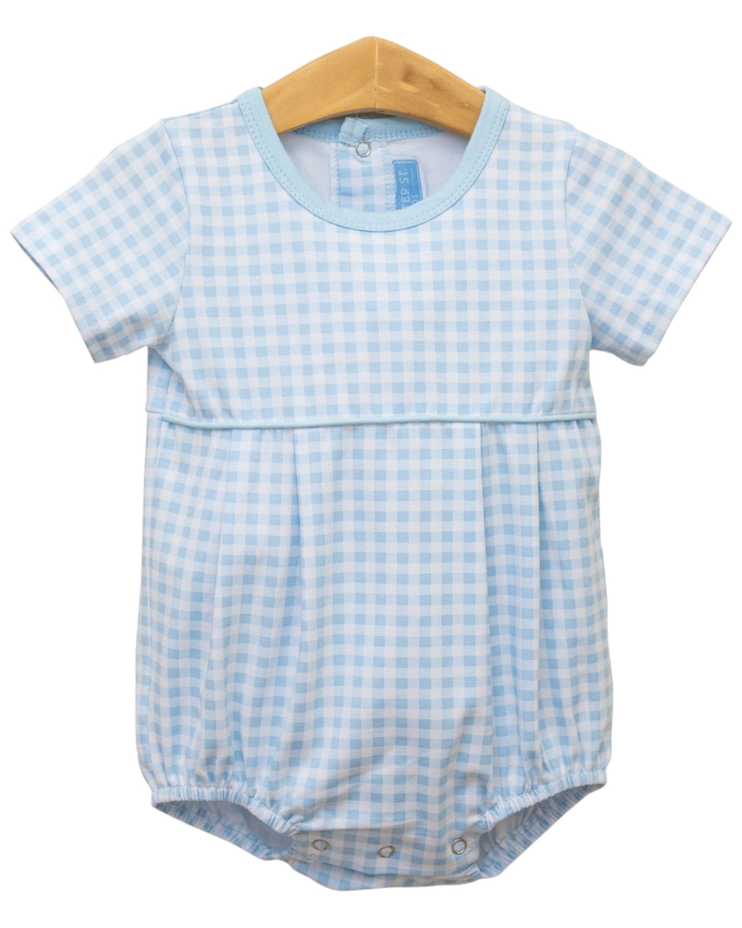 Bentley Boys Bubble- Light Blue Gingham, Shop That Store, front