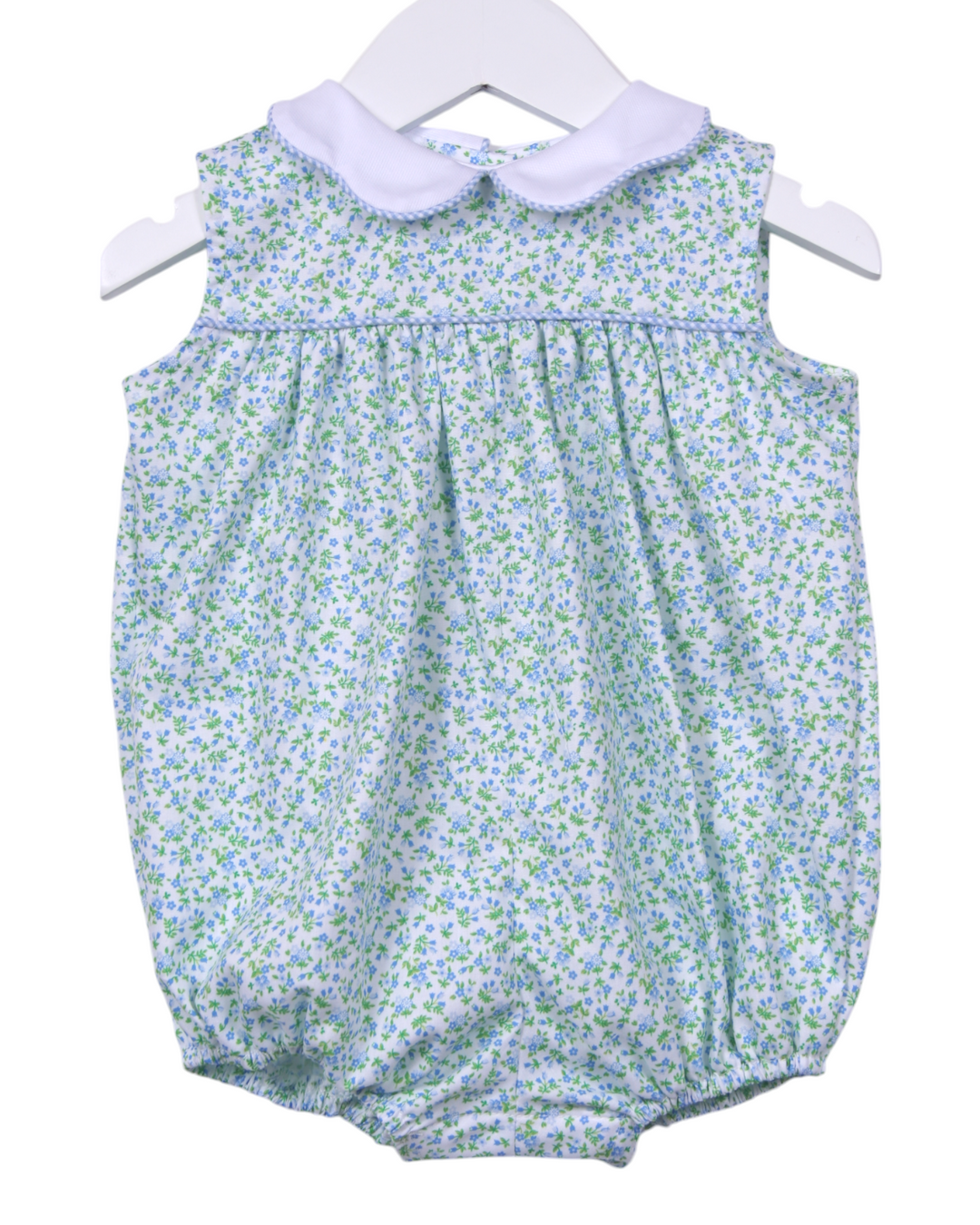 Blue Floral Caroline Girls Bubble, That Store, front