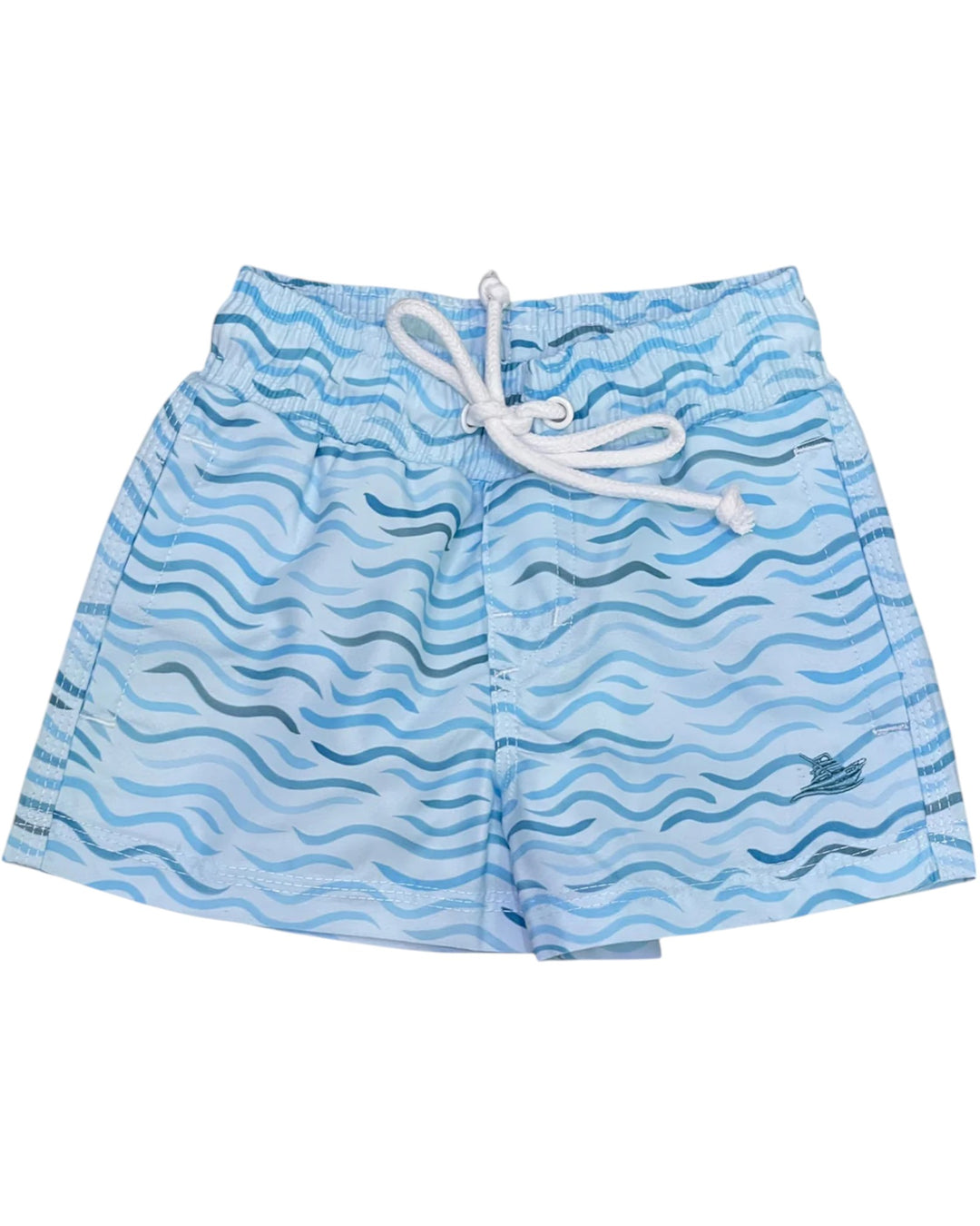Blue Waves Boys Blue Swim Trunk, That Store, front