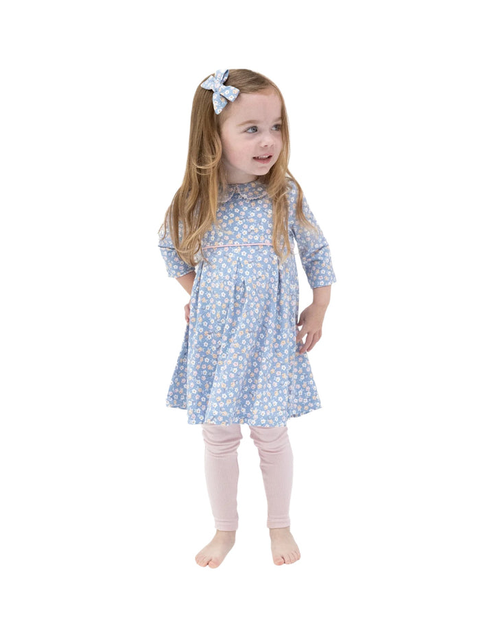 Box Pleat Dress & Leggings: Country Calico
