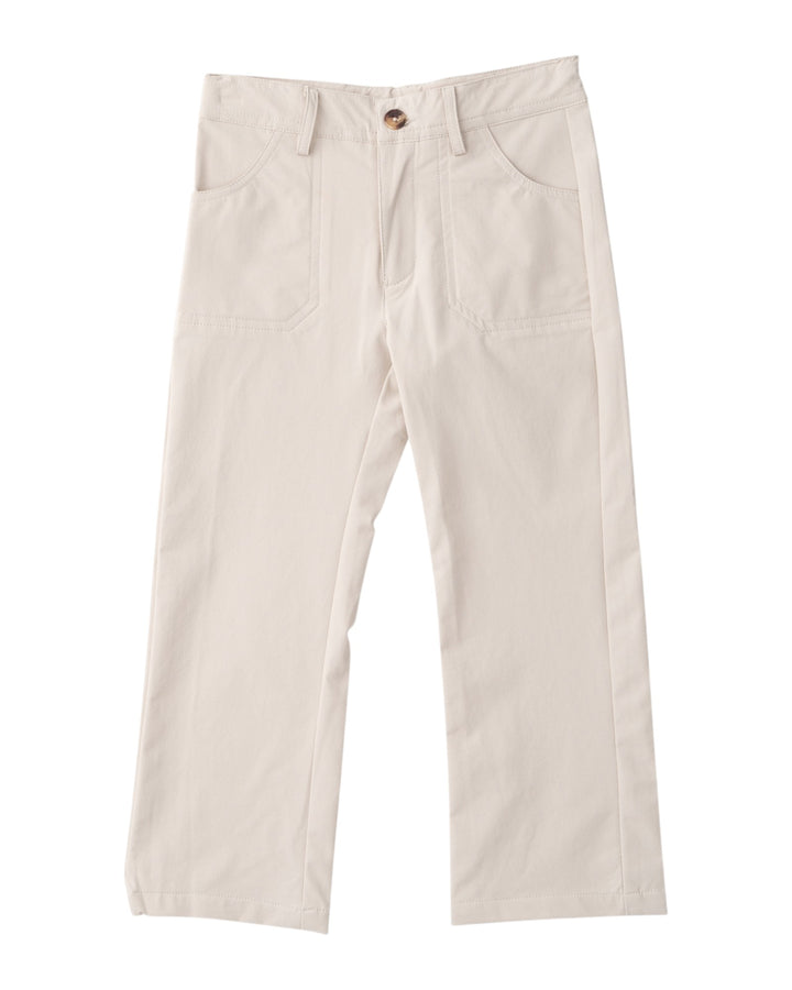 Beige pants on a white background
