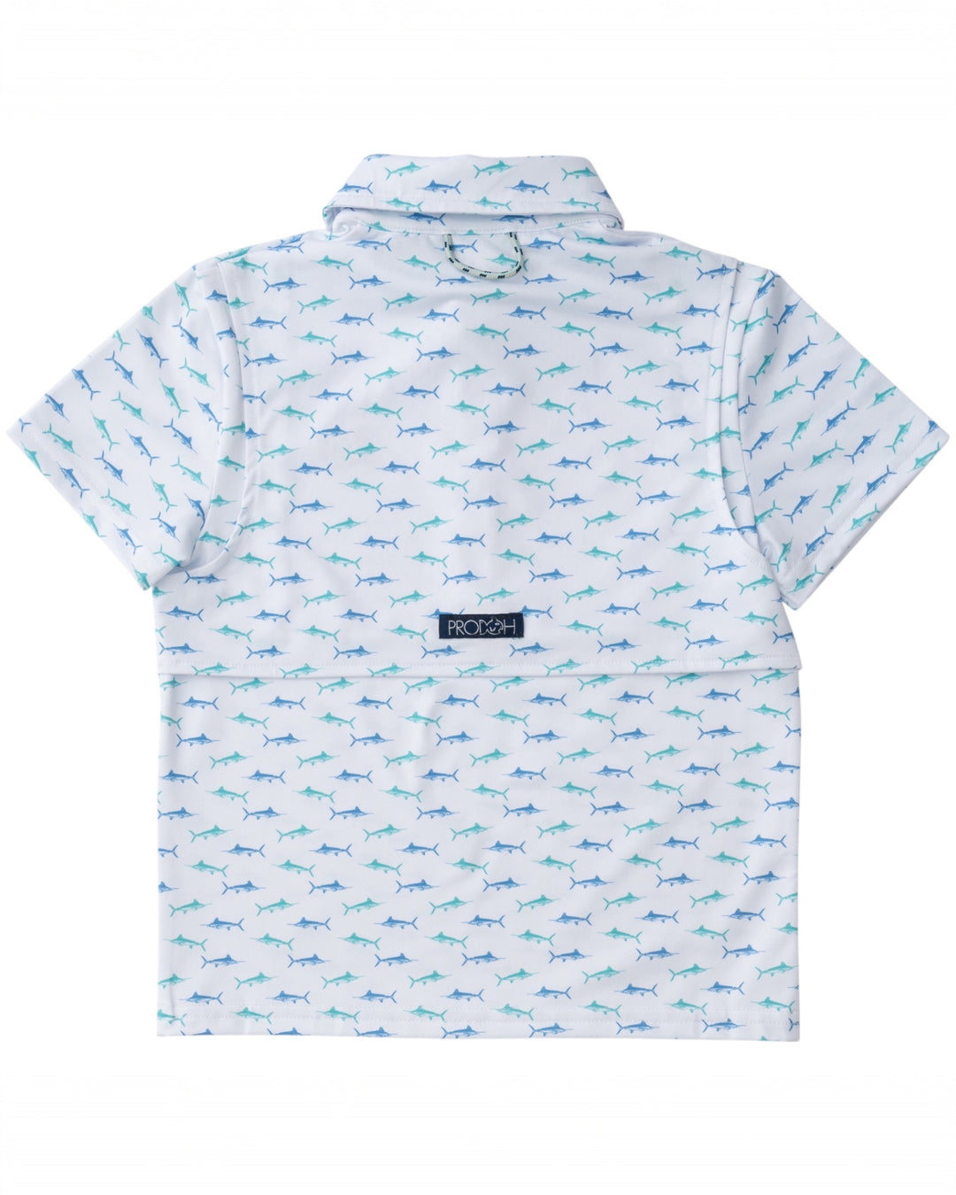 Boys Pro Performance Polo: Fish Print, That Store, back