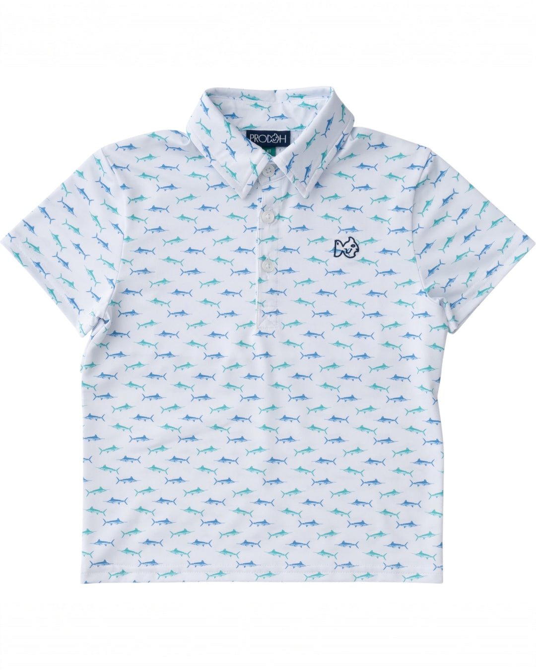 Boys Pro Performance Polo: Fish Print, That Store, front