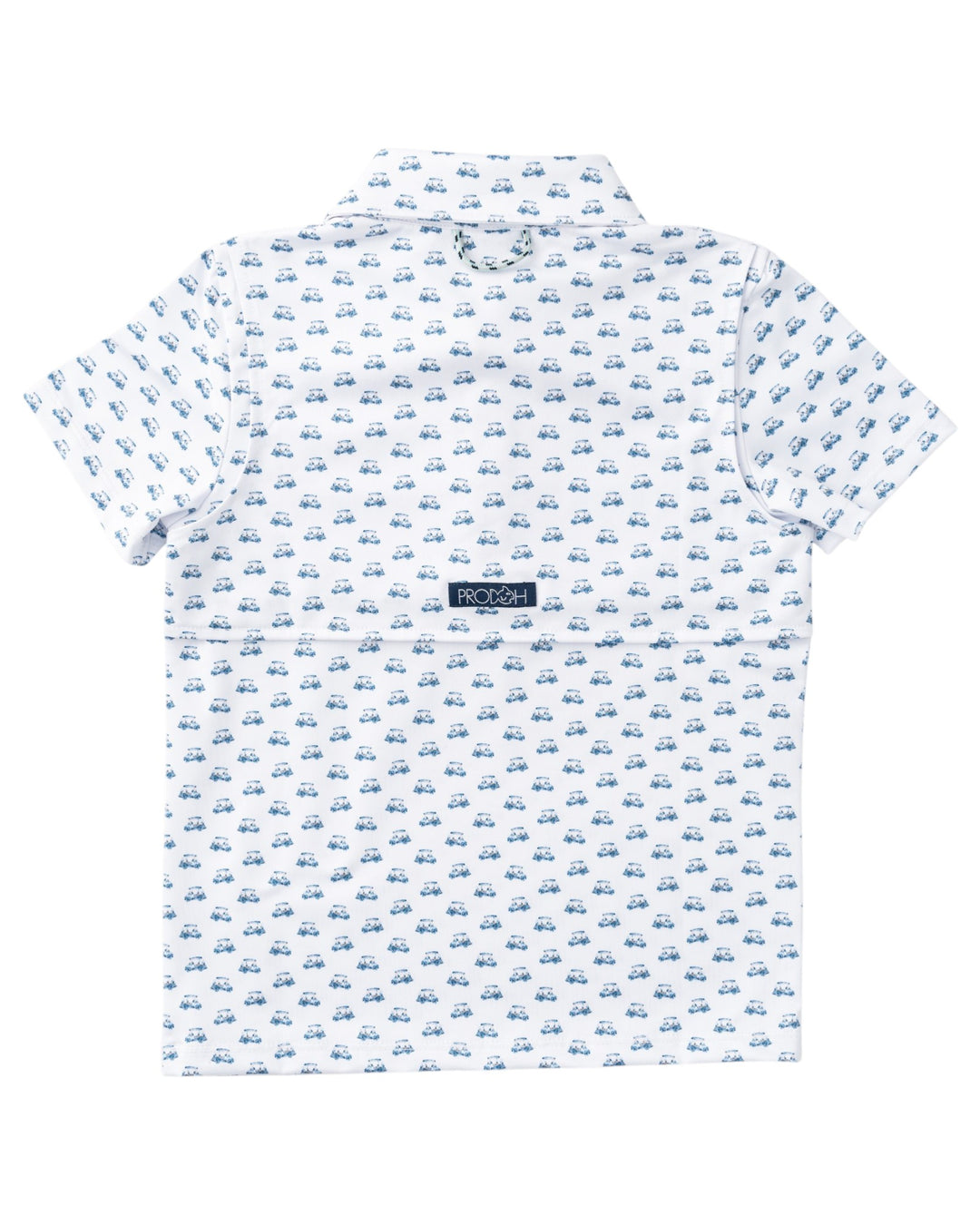 Boys' Short Sleeve Pro Performance Polo - Golf Cart Print