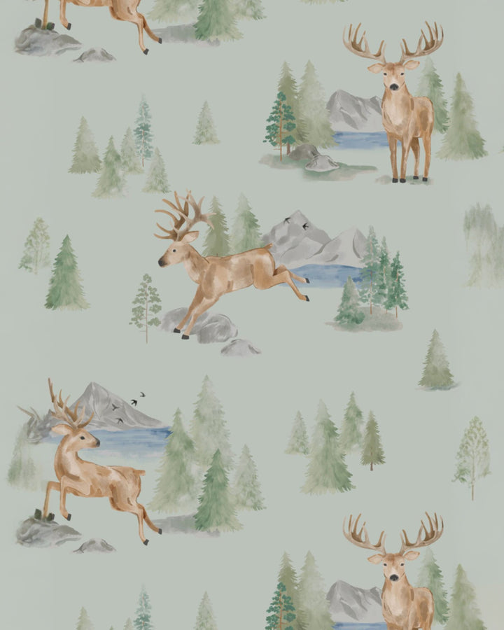 Buck Deer Green 2 Way Zipper Convertible Romper, That Store, fabric