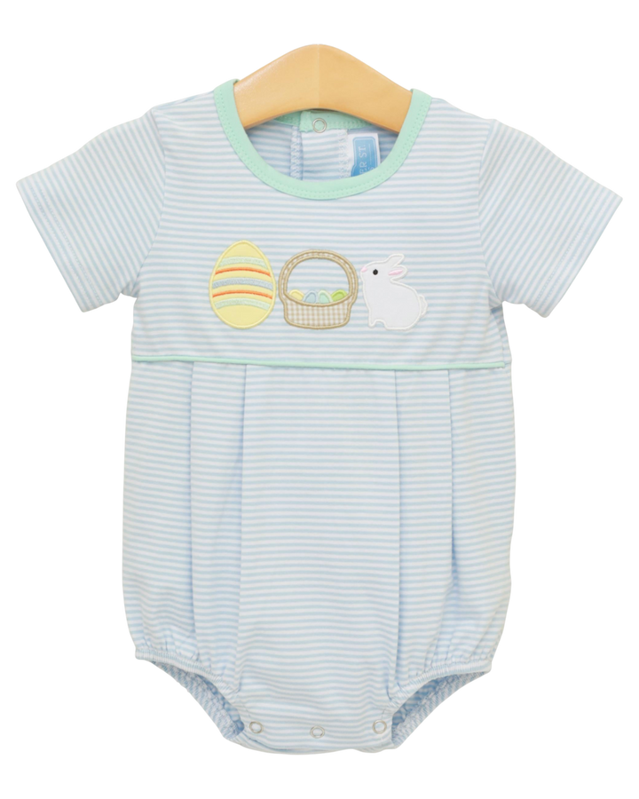 Bunnies & Baskets Boys Bubble- Blue *PRE-ORDER