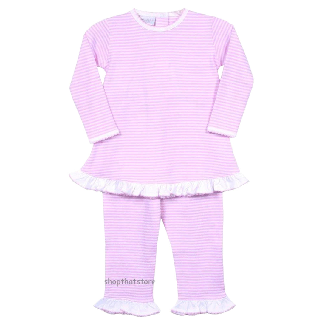 Squiggles Light Pink Stripe Pant Set - ShopThatStore.com