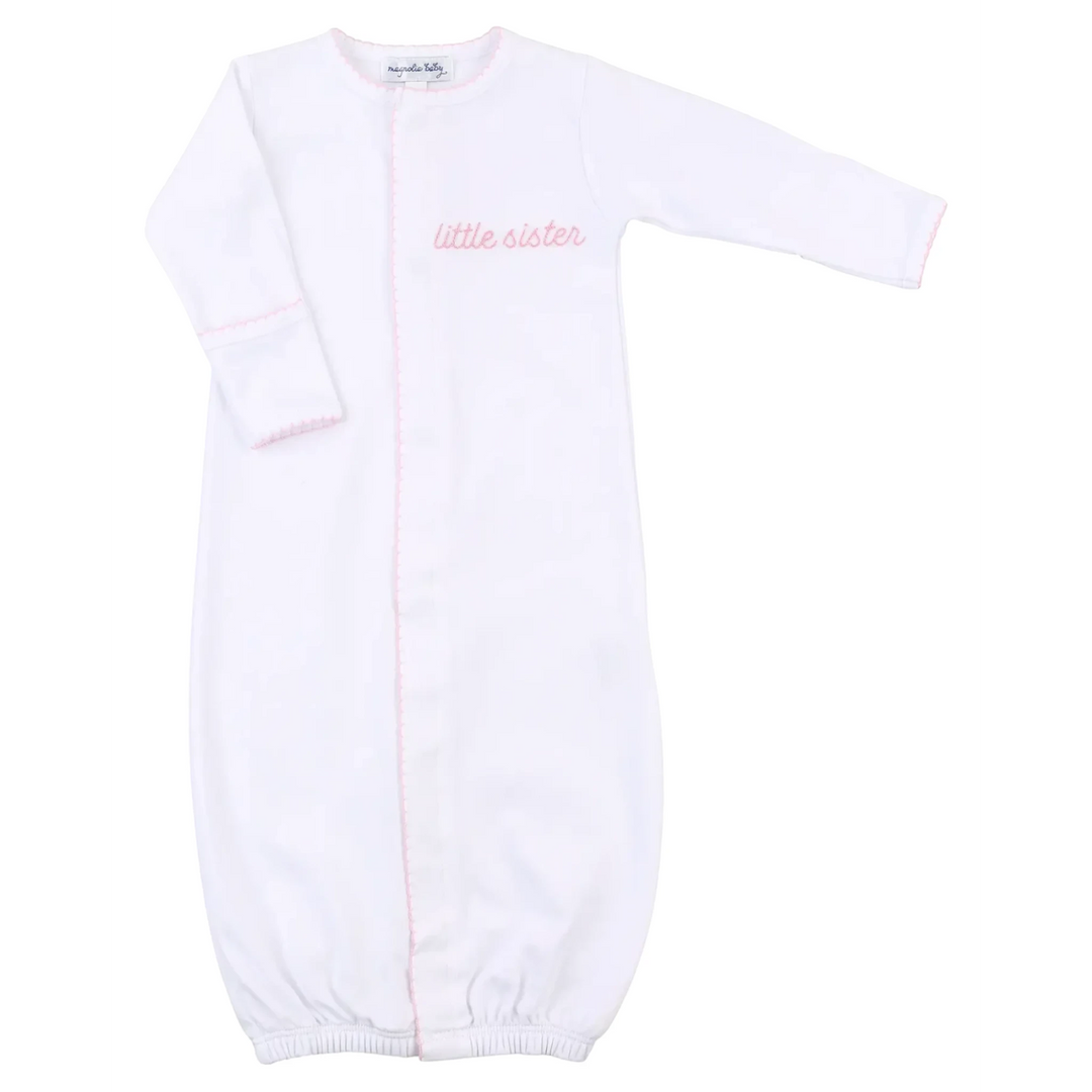 Little Sister Pink Embroidered Converter at shopthatstore, front