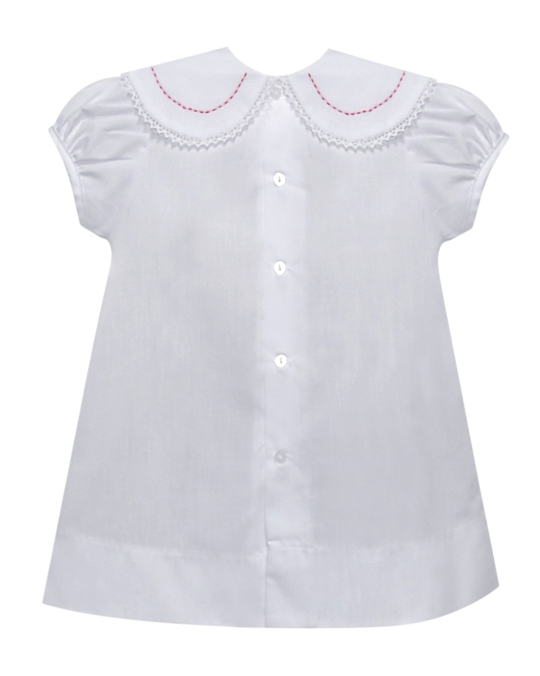 Candy Cane Embroidered White/Red Dress