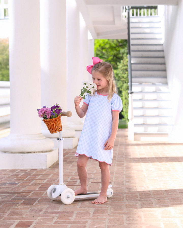 Cecilia Dress- Light Blue Gingham/Pink, Shop That Store, child 2