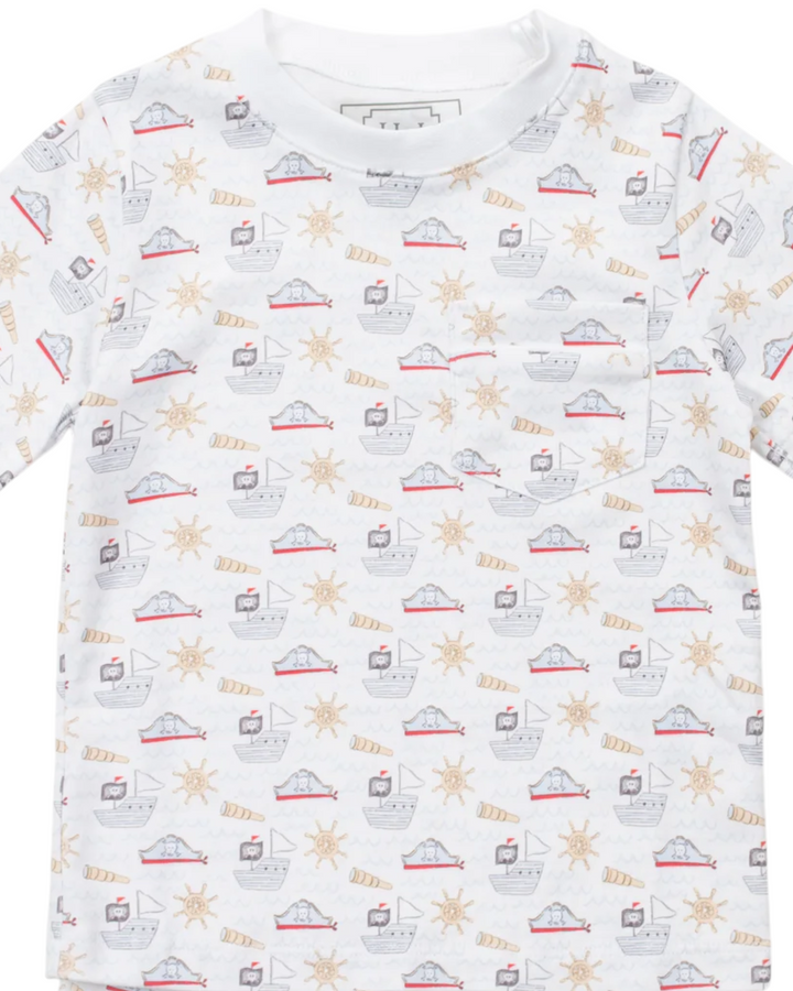 Charles Boys' Short Set - Pirates, That Store, close up