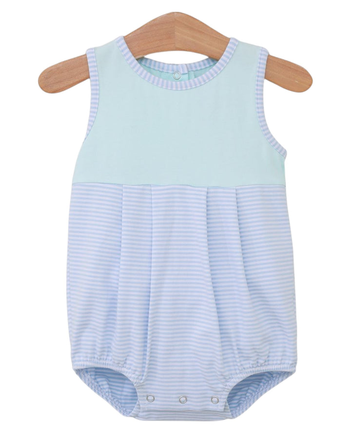 Charlie Boys Bubble- Light Blue Stripe/Light Mint, That Store, front