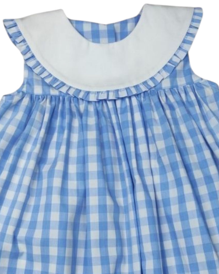 Classic Blue Check Girls Float Dress, That Store, close