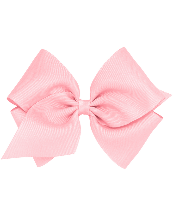 Classic Grosgrain Alligator Clip Hair Bow- Small, light pink