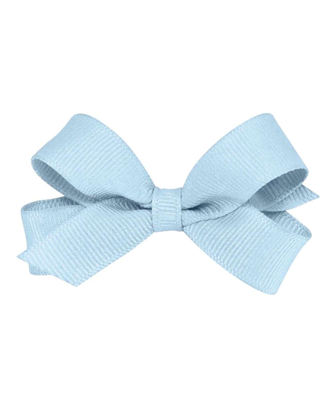 Classic Grosgrain Alligator Clip Hair Bow- Tiny, millenium blue