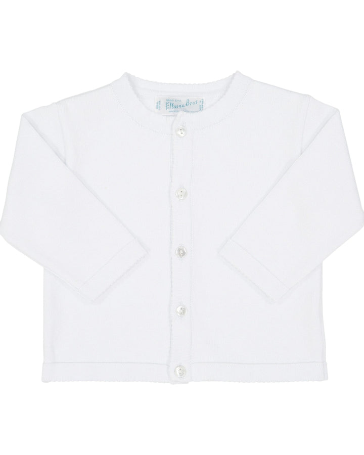 White long-sleeve shirt with buttons on a white background