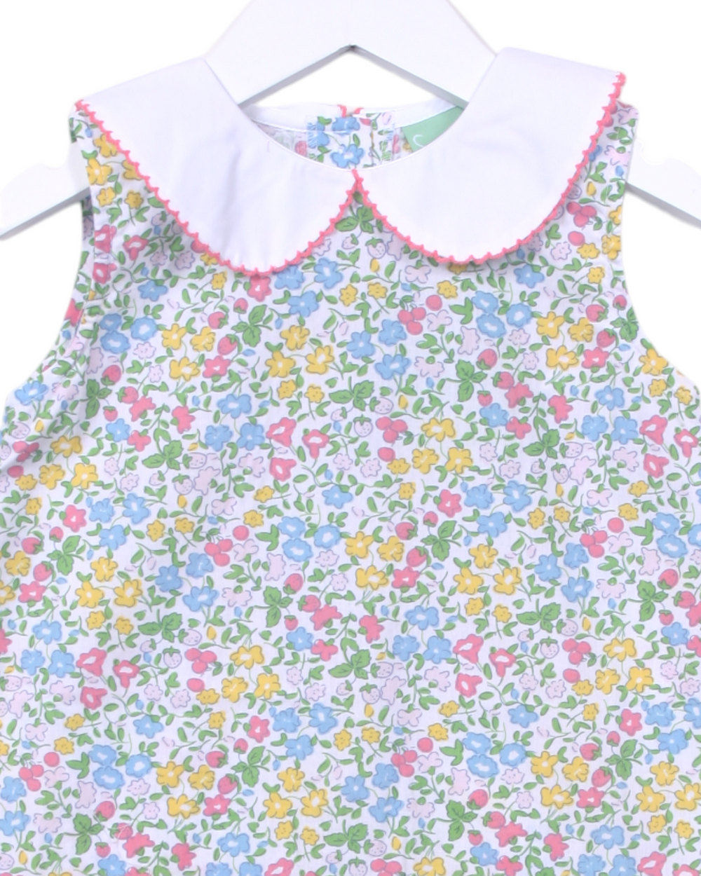 Coral Floral Scallop Aline Dress, That Store, close up