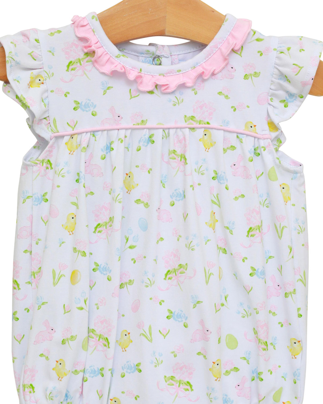 Cottontail Girls Pink Ruffle Angel Wing Bubble *PRE-ORDER