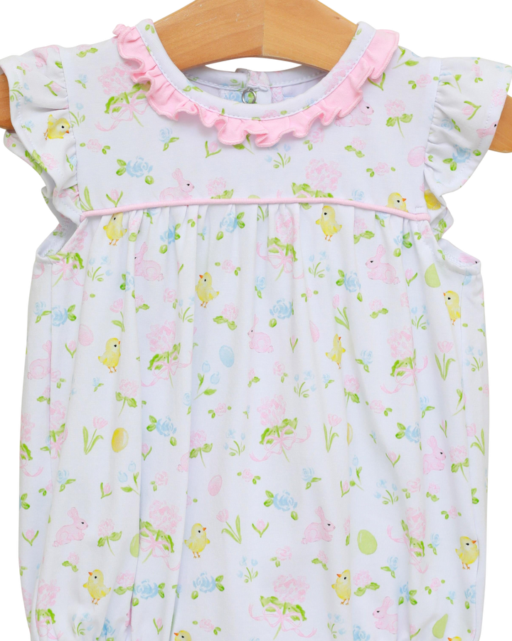 Cottontail Girls Pink Ruffle Angel Wing Bubble *PRE-ORDER