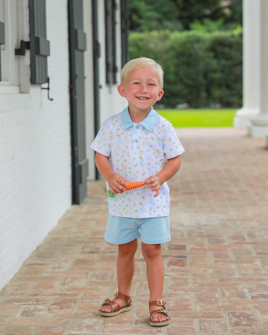 Cottontail Polo Blue Boys Short Set *PRE-ORDER