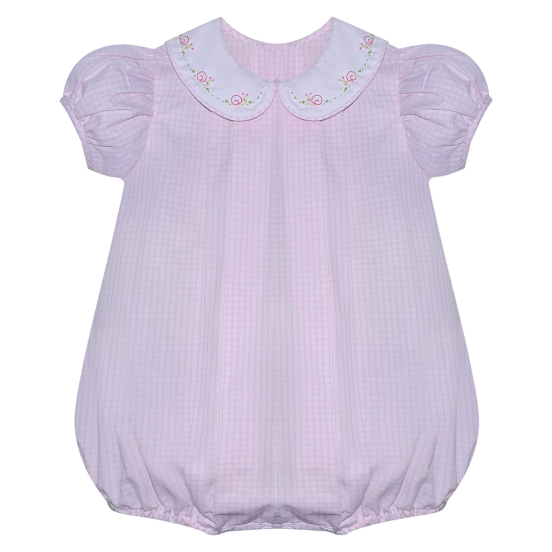 Bobby Snails PInk Gingham Bubble, front