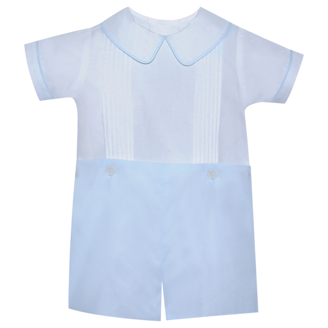 Keaton White with Blue Button On, front