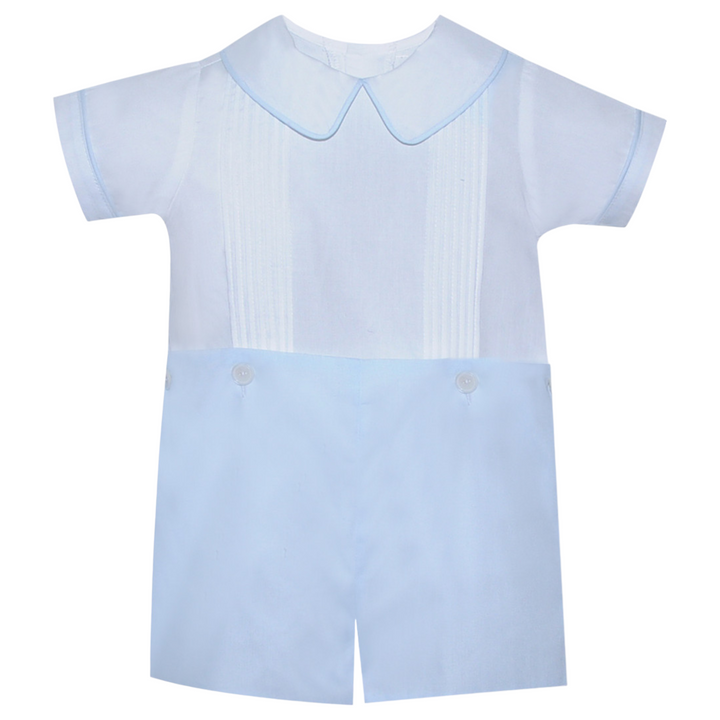 Keaton White with Blue Button On, front