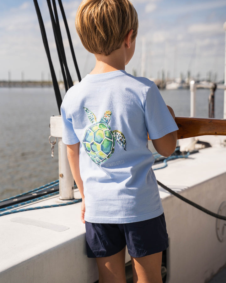 Sea Turtles Blue Graphic Tee