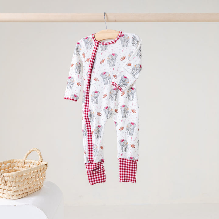 Kickoff in Alabama Organic Cotton Zip-Up Kids Pajamas