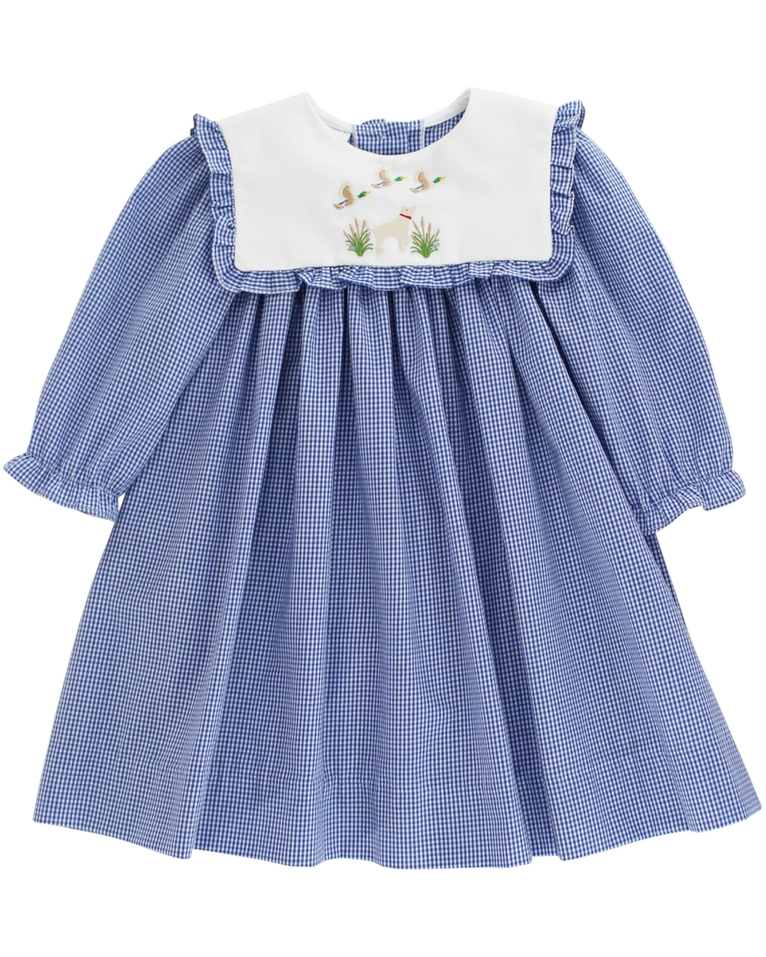 Duck Hunting Dessy Blue Check Dress, That Store, front
