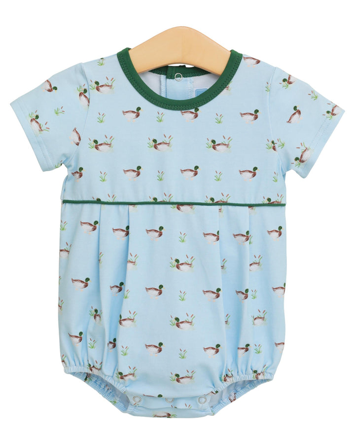 Ducks in a Row Green & Blue Boys Bubble, that store, front