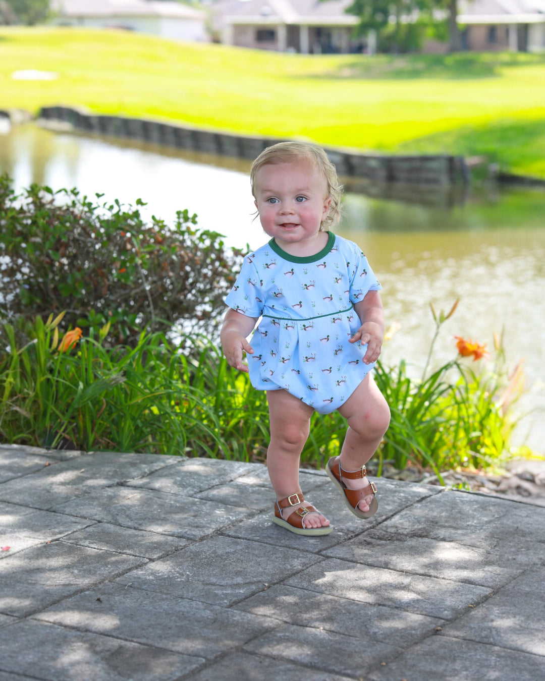 Ducks in a Row Green & Blue Boys Bubblle, that store, child 1