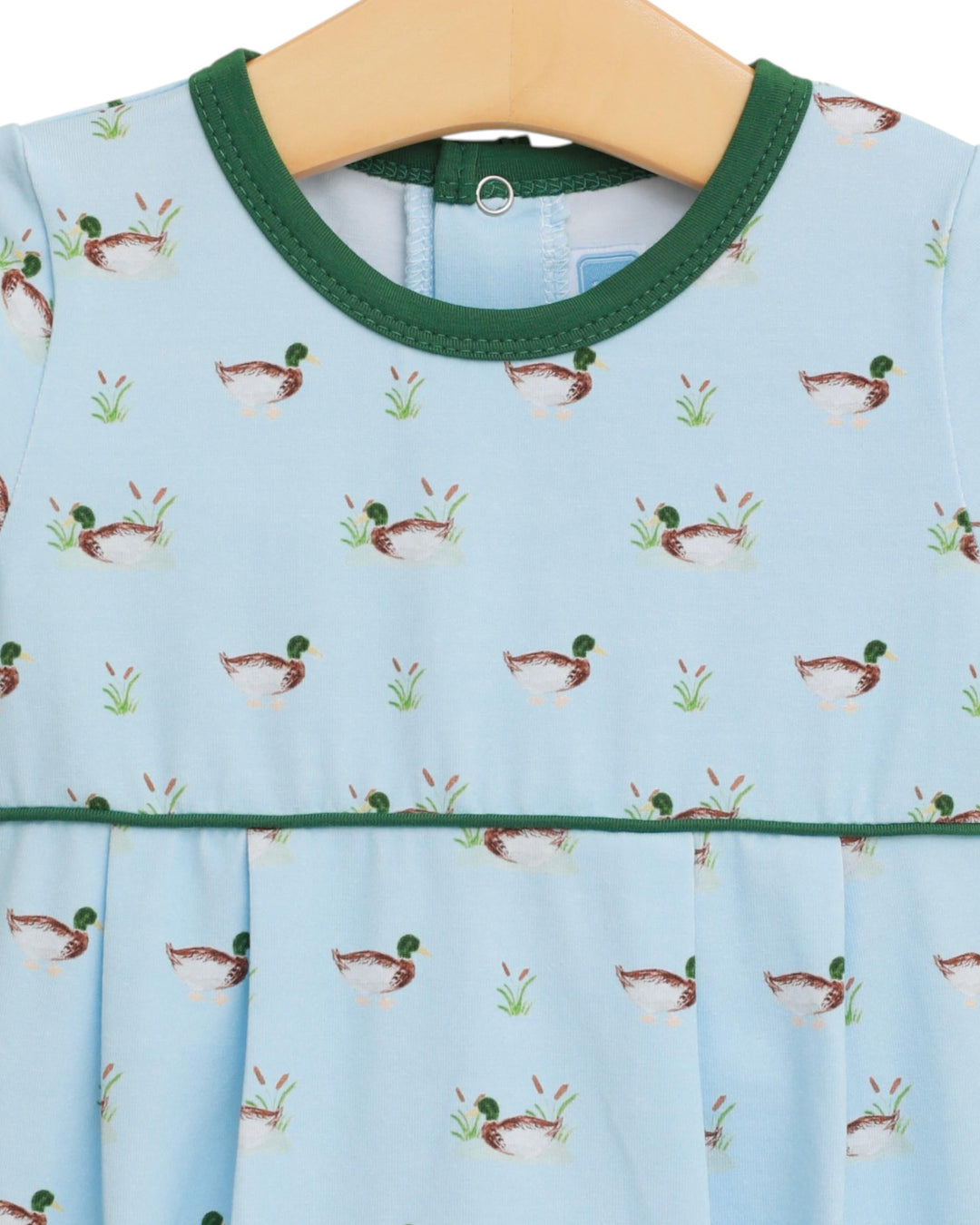 Ducks in a Row Green & Blue Boys Bubble