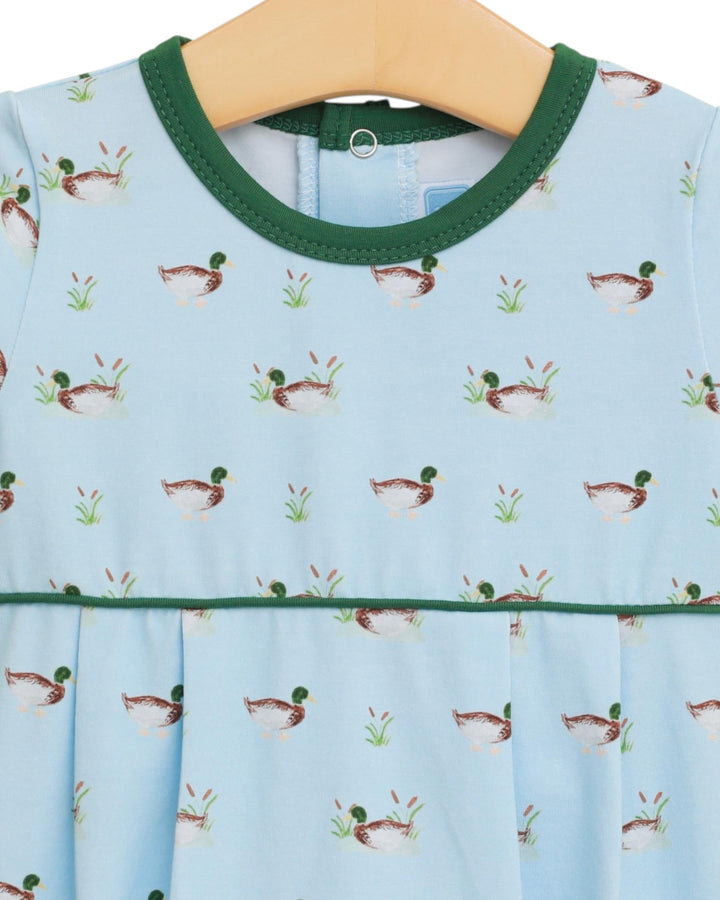 Ducks in a Row Green & Blue Boys Bubble