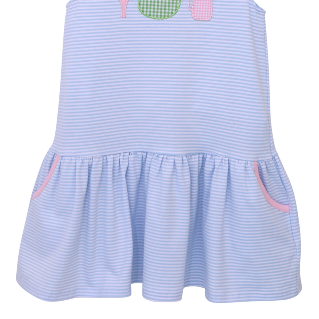 Golf Blue and PInk Dress, child 2