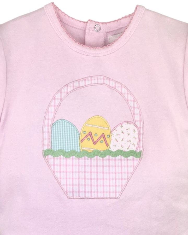 Easter Basket Pink Seersucker Plaid Girls Short Set, Shop That Store, shirt