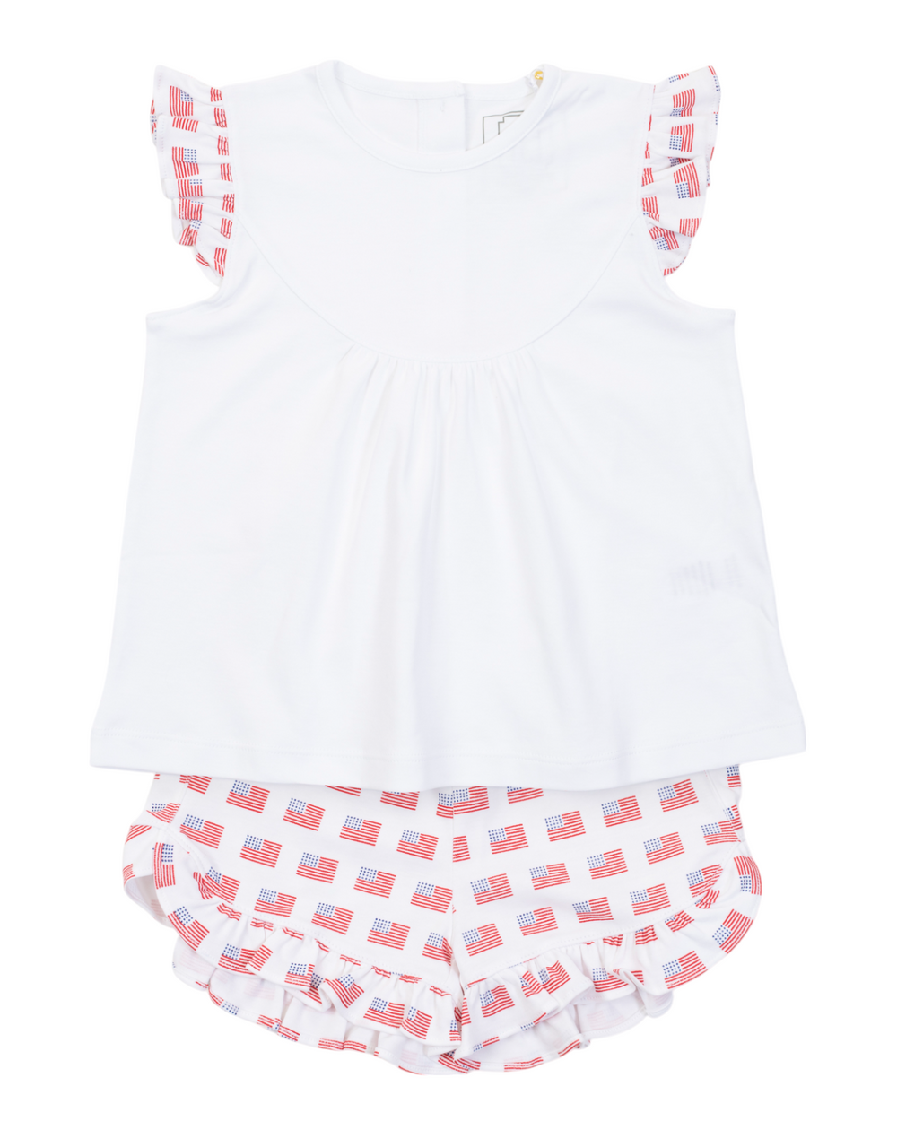 Ella Girls' Short Set -American Flag, Shop That Store, front