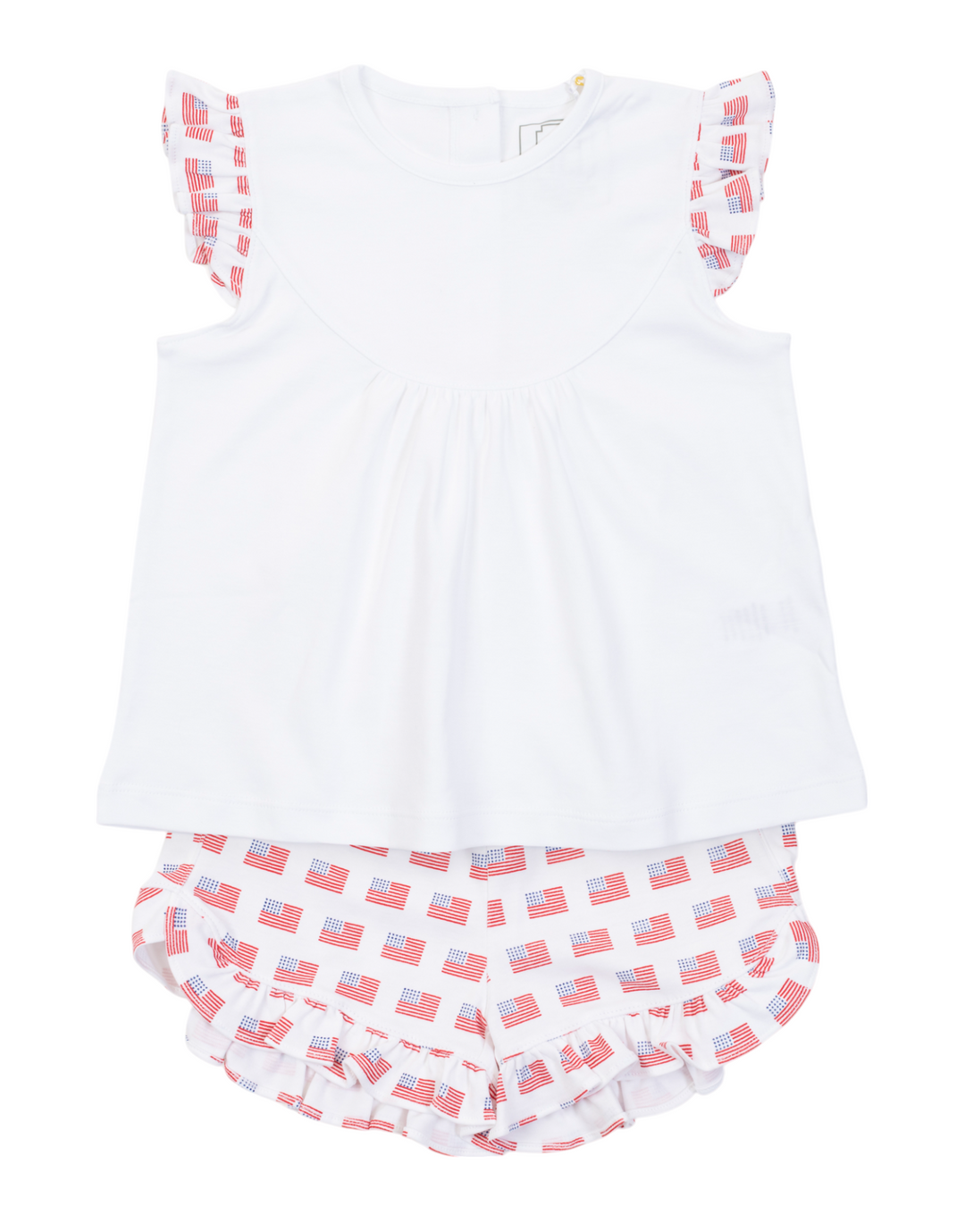 Ella Girls' Short Set -American Flag, Shop That Store, front
